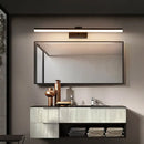 GobekUsa Sleek Metal Vanity Light Fixture Simplicity 16"/19.5" L LED Wall Lamp in Black with Warm/White Light