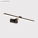 GobekUsa Sleek Metal Vanity Light Fixture Simplicity 16"/19.5" L LED Wall Lamp in Black with Warm/White Light