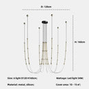GobekUsa Bamboo Pendant Lights: Nordic Loft Stair LED Luminarias for Minimalism Decor