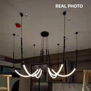 GobekUsa Bamboo Pendant Lights: Nordic Loft Stair LED Luminarias for Minimalism Decor