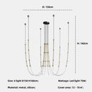 GobekUsa Bamboo Pendant Lights: Nordic Loft Stair LED Luminarias for Minimalism Decor