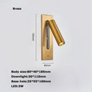 GobekUsa LED Wall Lamp with Switch, USB Port, Rotatable - Bedroom Reading Light