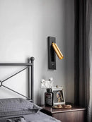 GobekUsa LED Wall Lamp with Switch, USB Port, Rotatable - Bedroom Reading Light