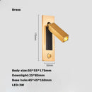 GobekUsa LED Wall Lamp with Switch, USB Port, Rotatable - Bedroom Reading Light