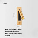 GobekUsa LED Wall Lamp with Switch, USB Port, Rotatable - Bedroom Reading Light