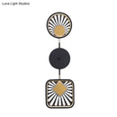 GobekUsa Modern Black Metal LED Wall Sconce for Living Room - Contemporary Sector Design
