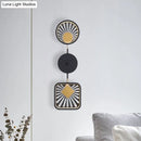 GobekUsa Modern Black Metal LED Wall Sconce for Living Room - Contemporary Sector Design