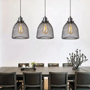 Modern black metal mesh pendant light chandelier for dining room by Decorbites