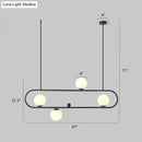 GobekUsa Minimalist Metal Island Light with Milk Glass Shade