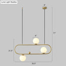 GobekUsa Minimalist Metal Island Light with Milk Glass Shade