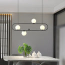 GobekUsa Minimalist Metal Island Light with Milk Glass Shade