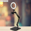 GobekUsa Modern Black USB Fill-in Flash Light with LED Vanity Lamp for Mobile Phones - Stylish Metal Shade