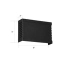 GobekUsa Modern Black LED Wall Light for Garden Scenery with Metal Shade