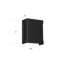 GobekUsa Modern Black LED Wall Light for Garden Scenery with Metal Shade