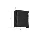 GobekUsa Modern Black LED Wall Light for Garden Scenery with Metal Shade