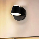 GobekUsa Modern 1/2/3-Light Bedroom Wall Sconce with Cone Metal Shade - White/Black Vanity Lighting Fixture in White Light