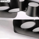 GobekUsa Modern 1/2/3-Light Bedroom Wall Sconce with Cone Metal Shade - White/Black Vanity Lighting Fixture in White Light