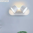 GobekUsa Modern 1/2/3-Light Bedroom Wall Sconce with Cone Metal Shade - White/Black Vanity Lighting Fixture in White Light