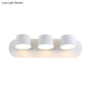 GobekUsa Modern 1/2/3-Light Bedroom Wall Sconce with Cone Metal Shade - White/Black Vanity Lighting Fixture in White Light