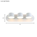 GobekUsa Modern 1/2/3-Light Bedroom Wall Sconce with Cone Metal Shade - White/Black Vanity Lighting Fixture in White Light