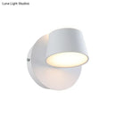 GobekUsa Modern 1/2/3-Light Bedroom Wall Sconce with Cone Metal Shade - White/Black Vanity Lighting Fixture in White Light