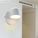 GobekUsa Modern 1/2/3-Light Bedroom Wall Sconce with Cone Metal Shade - White/Black Vanity Lighting Fixture in White Light