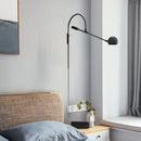 GobekUsa Modern Metal Sphere Wall Sconce Light with Curved Arm - 1 Head Wall Lighting Fixture