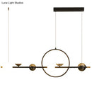 GobekUsa Karen's 6 Light Modern Black Metal Spherical Glass Island Pendant Lighting for Dining Room