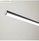 GobekUsa Modern Black Metal Stick and Ring LED Pendant Lamp for Dining Room Island