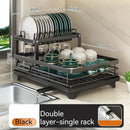 GobekUsa Kitchen Dish Drying Rack with Drainboard Organizer for Dinnerware and Utensils