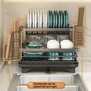 GobekUsa Kitchen Dish Drying Rack with Drainboard Organizer for Dinnerware and Utensils