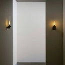 GobekUsa Clear Glass Black Metal Wall Light for Stairs, Aisle, Parlor, Bedroom - 3000K