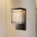 GobekUsa Modern Metal LED Wall Sconce with Crystal Prism Design