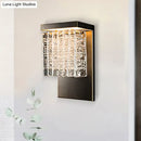 GobekUsa Modern Metal LED Wall Sconce with Crystal Prism Design