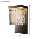 GobekUsa Modern Metal LED Wall Sconce with Crystal Prism Design