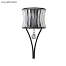 GobekUsa Modern Black Mini Crystal Wall Light Sconce with Hanging Ball