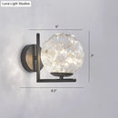 GobekUsa Designer Style Glass LED Wall Sconce - Mini Globe Light Fixture for Bedroom