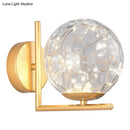 GobekUsa Designer Style Glass LED Wall Sconce - Mini Globe Light Fixture for Bedroom