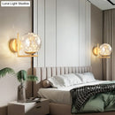 GobekUsa Designer Style Glass LED Wall Sconce - Mini Globe Light Fixture for Bedroom