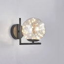 GobekUsa Designer Style Glass LED Wall Sconce - Mini Globe Light Fixture for Bedroom