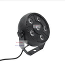 Modern black mini led flat par lights party room sound activated by Decorbites