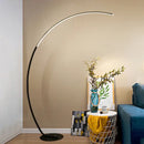 GobekUsa C-shaped Arc Floor Lamp LED Dimmable Remote Control for Living Room Bedroom