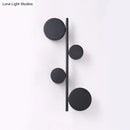 GobekUsa Modern Metallic Circle Wall Mount LED Lighting for Living Room