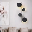 GobekUsa Modern Metallic Circle Wall Mount LED Lighting for Living Room