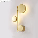 GobekUsa Modern Metallic Circle Wall Mount LED Lighting for Living Room