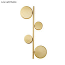 GobekUsa Modern Metallic Circle Wall Mount LED Lighting for Living Room