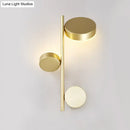 GobekUsa Modern Metallic Circle Wall Mount LED Lighting for Living Room