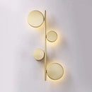 GobekUsa Modern Metallic Circle Wall Mount LED Lighting for Living Room