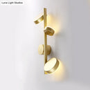 GobekUsa Modern Metallic Circle Wall Mount LED Lighting for Living Room