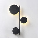GobekUsa Modern Metallic Circle Wall Mount LED Lighting for Living Room